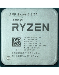 Процессор Ryzen 3-3100 Matisse, 4C/8T, 3600MHz 16Mb TDP-65W SocketAM4 tray (OEM) (100-000000284) Amd