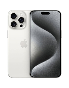 Смартфон Apple iPhone 15 Pro, 6.1" 2556x1179 OLED, Apple A17 Pro Bionic, 8Gb RAM, 1Tb, 3G/4G/5G, NFC, Wi-Fi, BT, 3xCam, 2-Sim (nano SIM+eSIM), USB Type-C, iOS 17, белый (MTQJ3ZA/A)