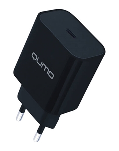 Сетевое зарядное устройство Qumo Energy light (Charger 0050) 20W, USB type-C, PD, 3A, черный (32874)