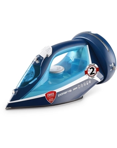 Утюг Polaris PIR 2444K 2.4 кВт, длина шнура 1.8 м, синий/белый (PIR 2444K)