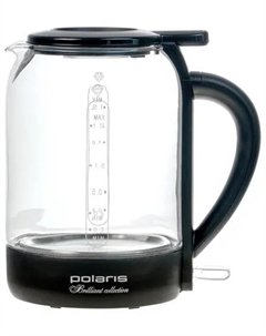 Чайник электрический POLARIS PWK 1753CGL 1.5л. 1.8 кВт, термостекло/пластик, черный (PWK 1753CGL) Polaris