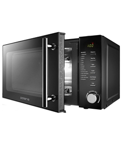 Микроволновая печь Polaris PMO 2002DG RUS 20л, 700Вт, гриль, черный (PMO 2002DG RUS)
