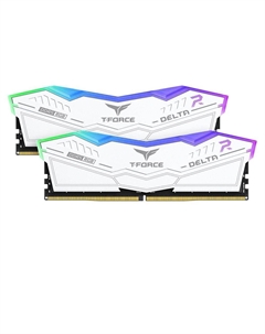 Оперативная память Team Group T-Force Delta RGB, 32 Гб (2 х 16Гб), DDR5, 6400 МГц, FF4D532G6400HC32ADC01, белый Team group