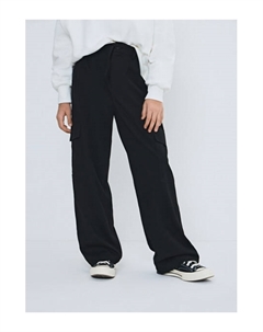 Брюки с карго-карманами для девочек, Черный Ostin