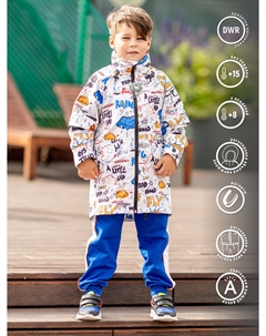 Куртка-парка для мальчика Дрим детский дневник, Мультицвет Batik