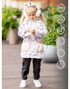 Парка для девочки Жизель принт цветы, Мультицвет Batik