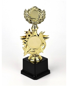Кубок 192, наградная фигура, золото, подставка пластик, 23 см Сима-ленд