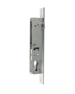 Замок врезной, узкопрофильный, без ручек, backset 25 мм, под ц/м, роликовая защелка Lockland