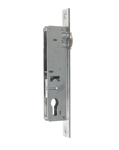 Замок врезной, узкопрофильный, без ручек, backset 30 мм, под ц/м, роликовая защелка Lockland