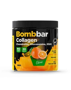 Коктейль «Коллаген с Хондроитином, Глюкозамином и МСМ со вкусом Цитруса» Bombbar