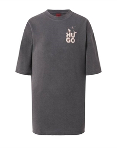 Хлопковая футболка Hugo