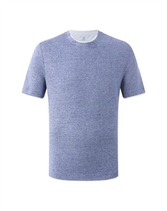 Футболка изо льна и хлопка Brunello cucinelli