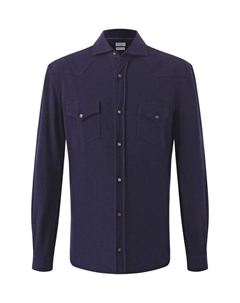 Хлопковая рубашка Brunello cucinelli