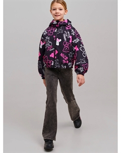 Куртка текстильная с полиуретановым покрытием для девочек (ветровка) Playtoday tween