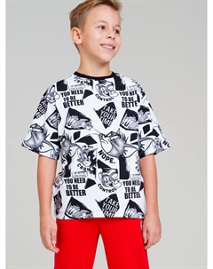 Фуфайка трикотажная для мальчиков (футболка) Playtoday tween