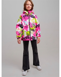 Куртка текстильная с полиуретановым покрытием для девочек (ветровка) Playtoday tween