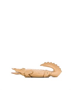 Lacoste мини кошелек в виде аллигатора один размер коричневый Lacoste