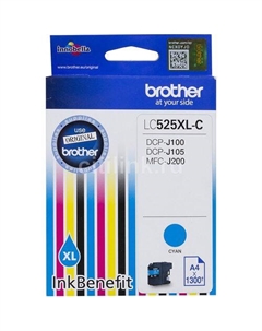 Картридж Brother LC525XLC, голубой / LC525XLC