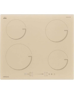 Индукционная варочная поверхность Krona VENTO 60 IV, конфорок: 4 шт., стеклокерамика, независимая, слоновая кость Крона
