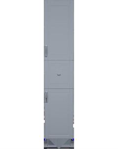 Шкаф пенал для ванной Oxford 36 светло-серый Iddis