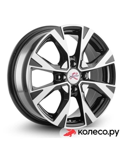 Литой диск R045 6x15/4*100 D60.1 ET50 BK/FP X`trike rst