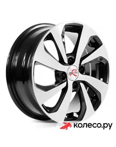 Литой диск R005 6x15/4*100 D54.1 ET48 BK/FP X`trike rst