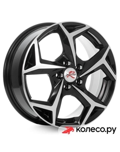 Литой диск R066 6.5x16/5*114.3 D67.1 ET46 BK/FP X`trike rst
