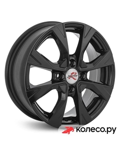 Литой диск R045 6x15/4*100 D60.1 ET50 BK X`trike rst