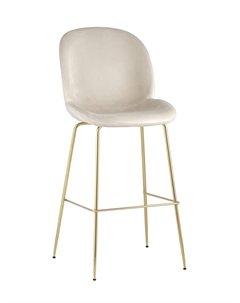 Стул барный Beetle со спинкой бежевый Stool group