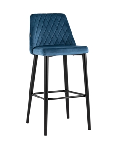 Стул барный Диего велюр пыльно-синий Stool group