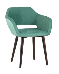 Стул с подлокотниками Саймон велюр морской Stool group