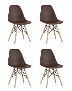 Стул Style DSW коричневый x4 Stool group