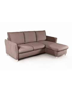 Hans диван-кровать с шезлонгом рогожка серый Top concept