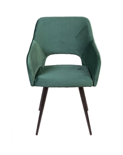 Стул Charlie поворотный 90 градусов, функция возврата, антишум, бархат зеленый 19 Top concept