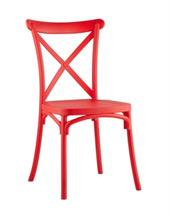 Стул Кроссбэк пластиковый красный Stool group