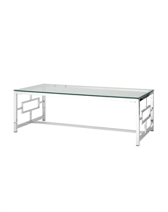 Журнальный стол 120*60 БРУКЛИН серебро Stool group