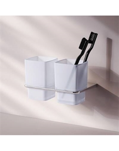 A50A343400 Стеклянный стакан с настенным держателем, двойной Am.pm.