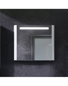 M30MCR0801WG Зеркальный шкаф с подсветкой 80 см, правый, белый глянец Am.pm.