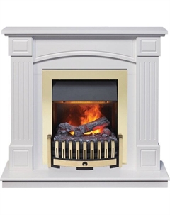 Каминокомплект Boston - Белый (Высота 925см) с очагом Danville Brass FB2 Dimplex