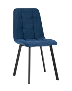 Стул Oliver Square велюр синий Stool group