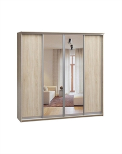 Шкаф-купе Байкал-4-240-240 Дуб Сонома 2 зеркала Диван.ру