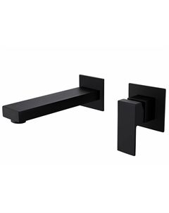 Смеситель ABBER Daheim AF8212B для раковины скрытого монтажа, черный матовый Abber