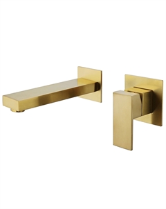 Смеситель ABBER Daheim AF8212G для раковины скрытого монтажа, золото матовое Abber