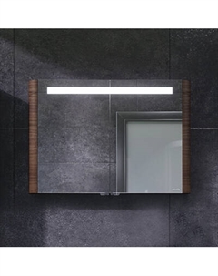 M30MCX1001NF Зеркальный шкаф с подсветкой 100 см, орех Am.pm.