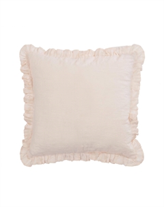Nacha Чехол для подушки из хлопка и льна розового цвета 45 x 45 см La forma