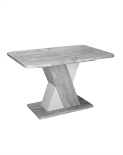 Стол раскладной Bruno (120+40) бетонный камень/белый бриллиант Top concept