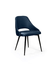 Стул William, бархат синий 29/ черный конус Top concept
