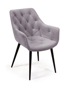 Стул Archi, бархат светло-серый 26, опора конус Top concept