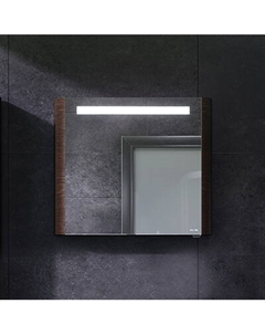 M30MCL0801TF Зеркальный шкаф с подсветкой 80 см, левый, табачный дуб Am.pm.