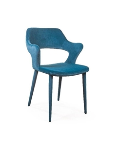 Стул Woddy, бархат сине-зеленый Top concept
